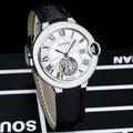 Ballon Bleu Style Tourbillon Watch with Diamond Bezel