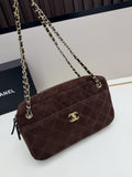 Chanel Brown Quilted Shoulder Bag